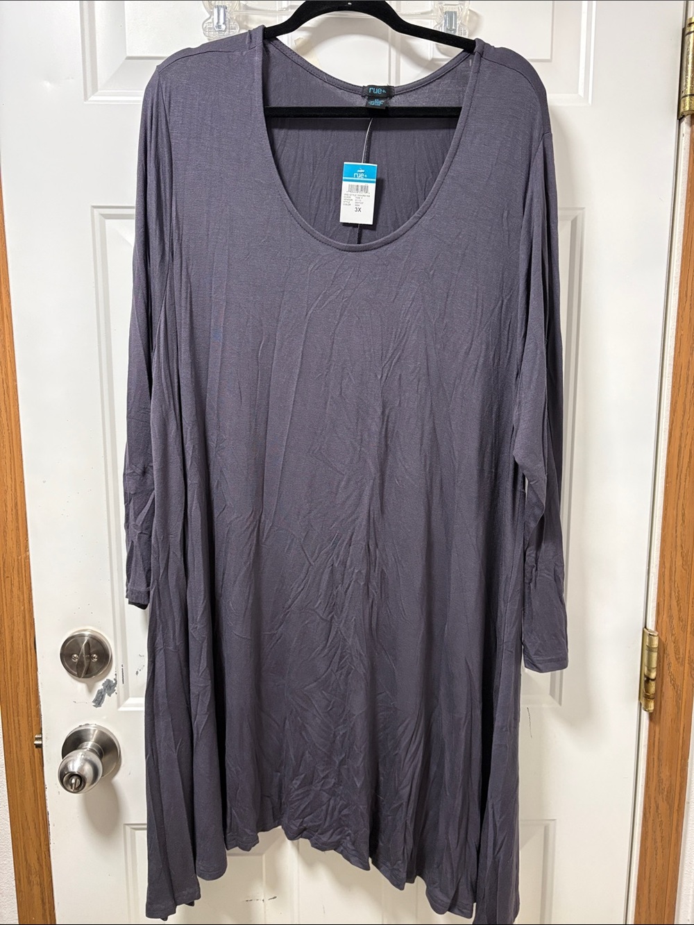 Rue21 Heather Gray Long Sleeve Swing Dress